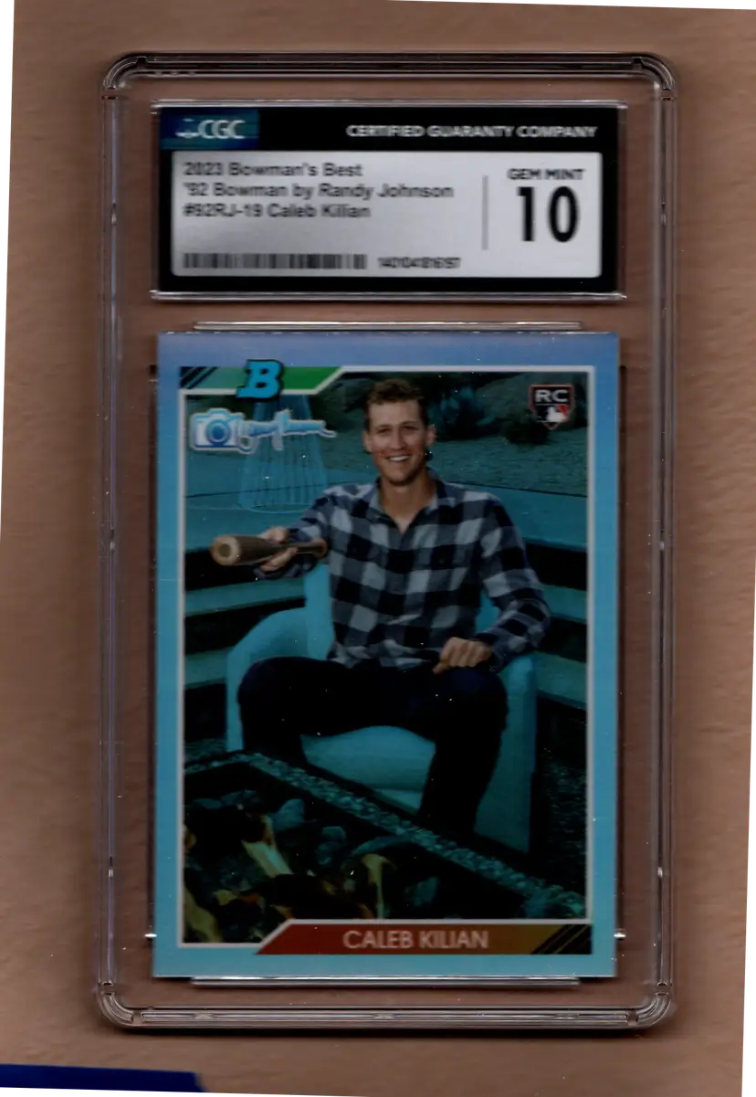 Caleb Kilian 2023 Bowman's Best #92 Bowman by Randy Johnson RC Gem Mint CSC 10 Chicago Cubs