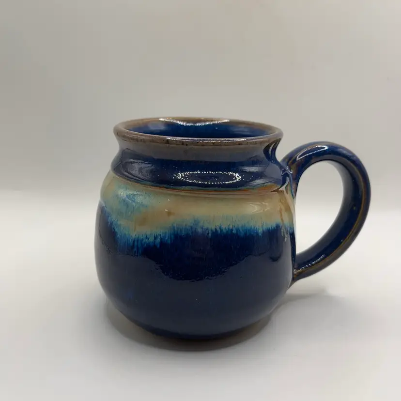 Beautiful Art Pottery Mug With Signature. Excellent Condition.