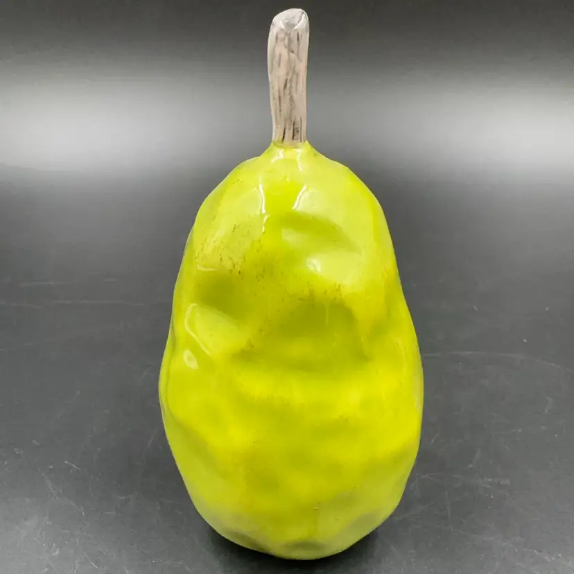 An Early Porcelain Rae Dunn Pottery Art Pear  It Rattles Rare Highly Collectible