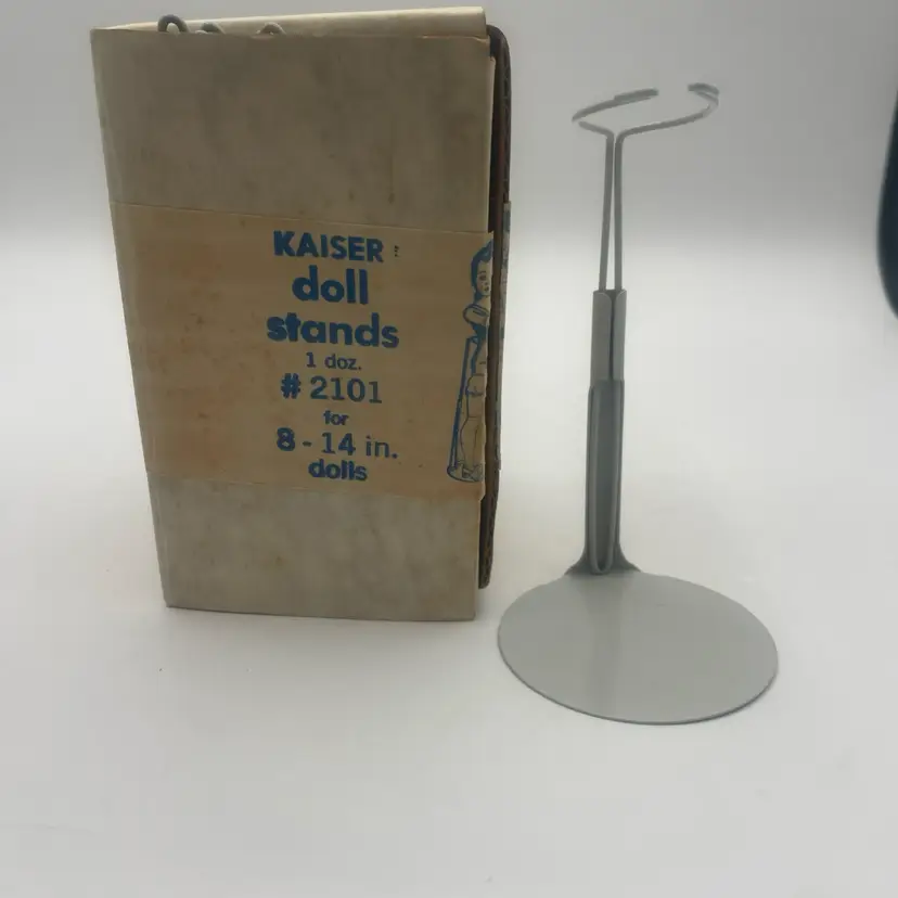 Kaiser 2101 8" to 14" Doll Action Figure Display Stand - White - Box of Dozen 12