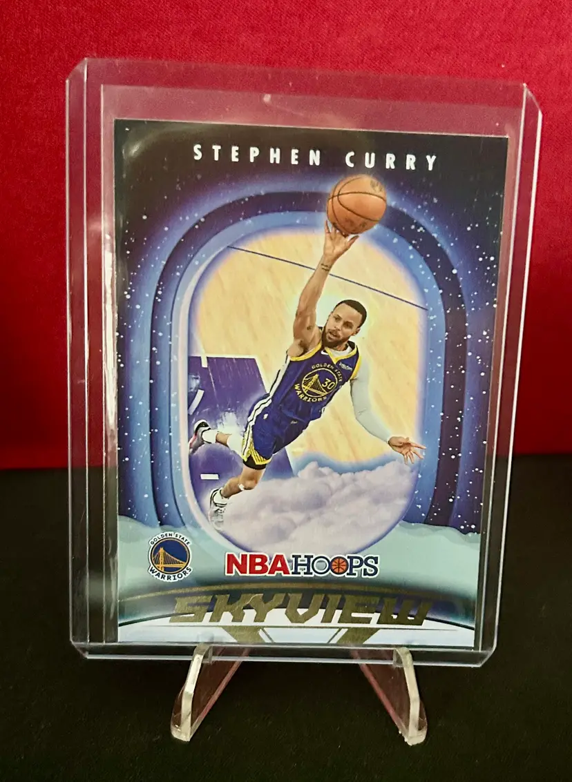Stephen Curry NBA Hoops Skyview Card - Golden State Warriors