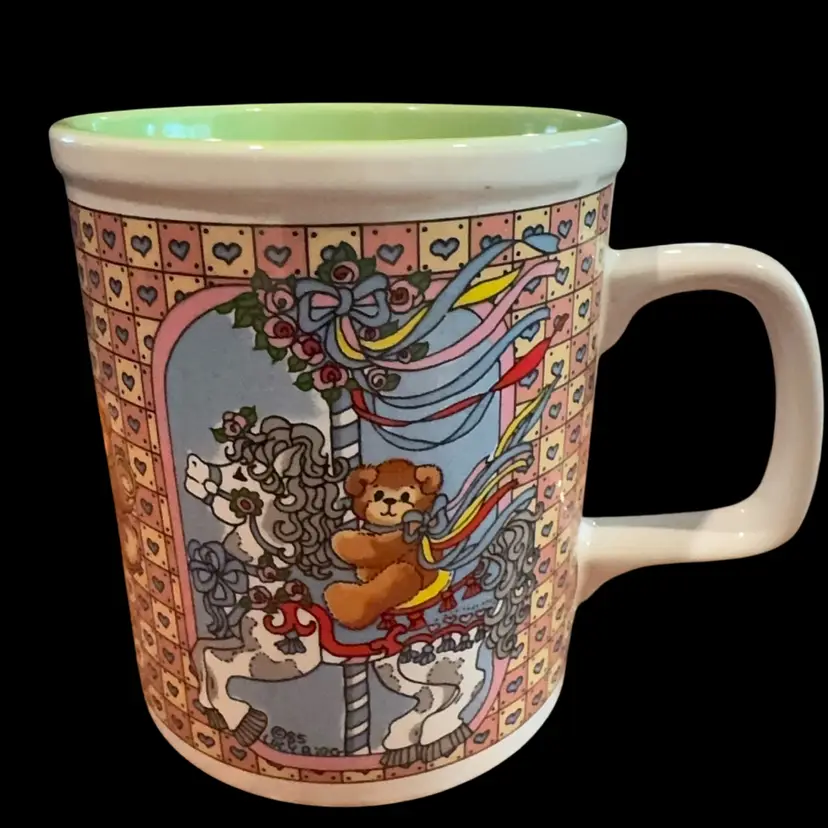 Enesco Lucy & Me Carousel Mug 1985