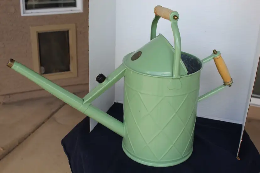 Haws Heritage V305SA 2.4 Gallon Sage Watering Can England Galvanized Steel Wood