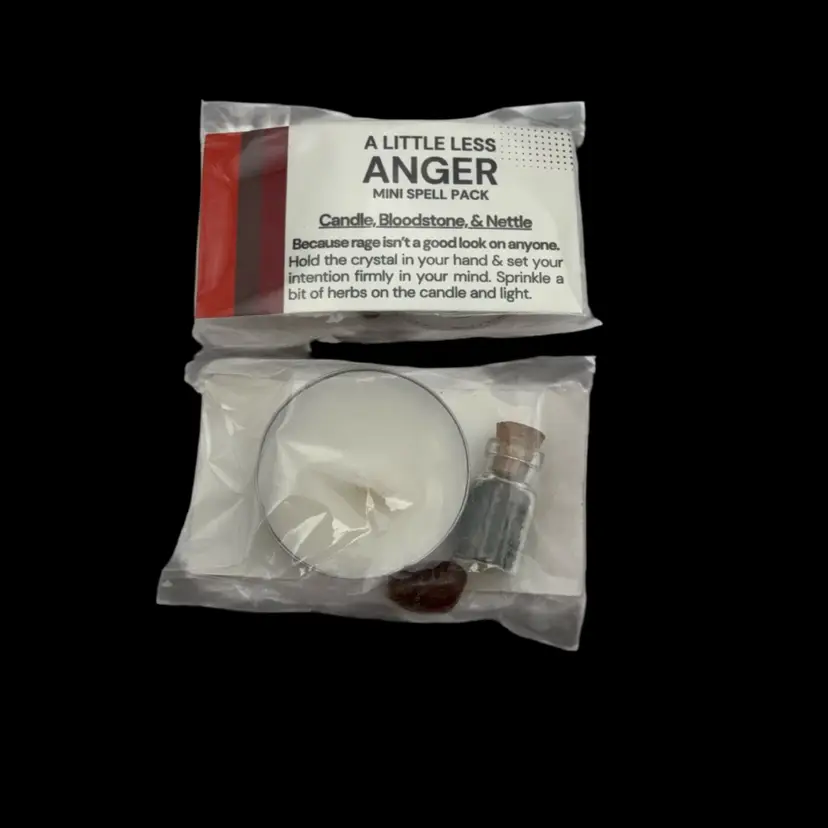 A Little Less Anger  - Mini Spell Pack For Manifesting