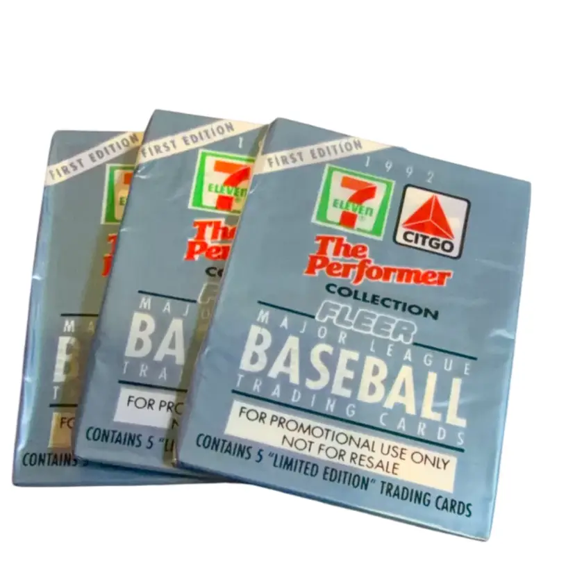 3 Pack Of 1992 7-11 Citgo Fleer First Edition