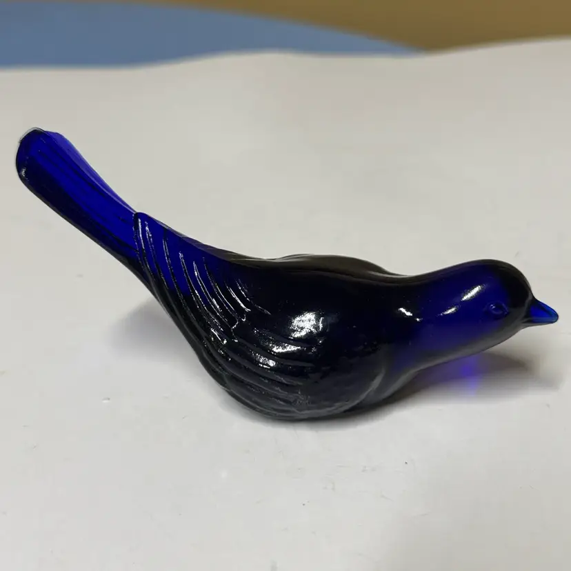 Westmoreland Glass Company Bird Cobalt Blue 1960’s 5.25” long
