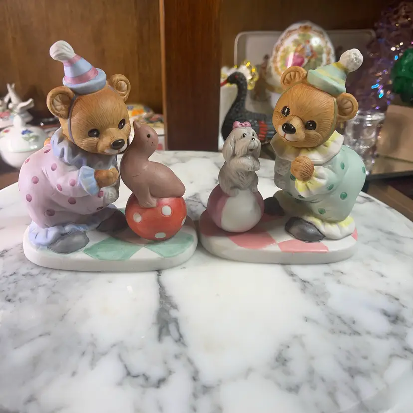 Set Of Two Homco Teddy Bear