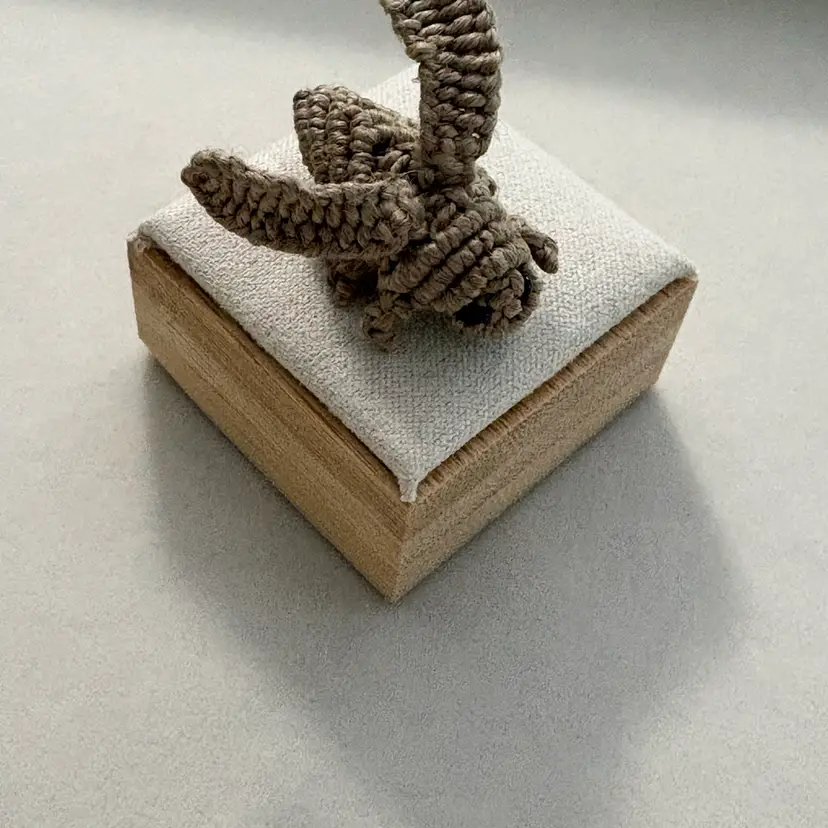 Micro Macrame Bug Brooch