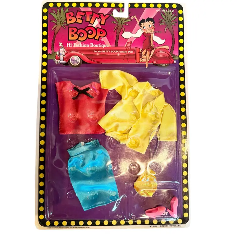 RARE HTF NOS Vintage 1986 Betty Boop Hi-Fashion Boutique Punk Rock Doll Clothes