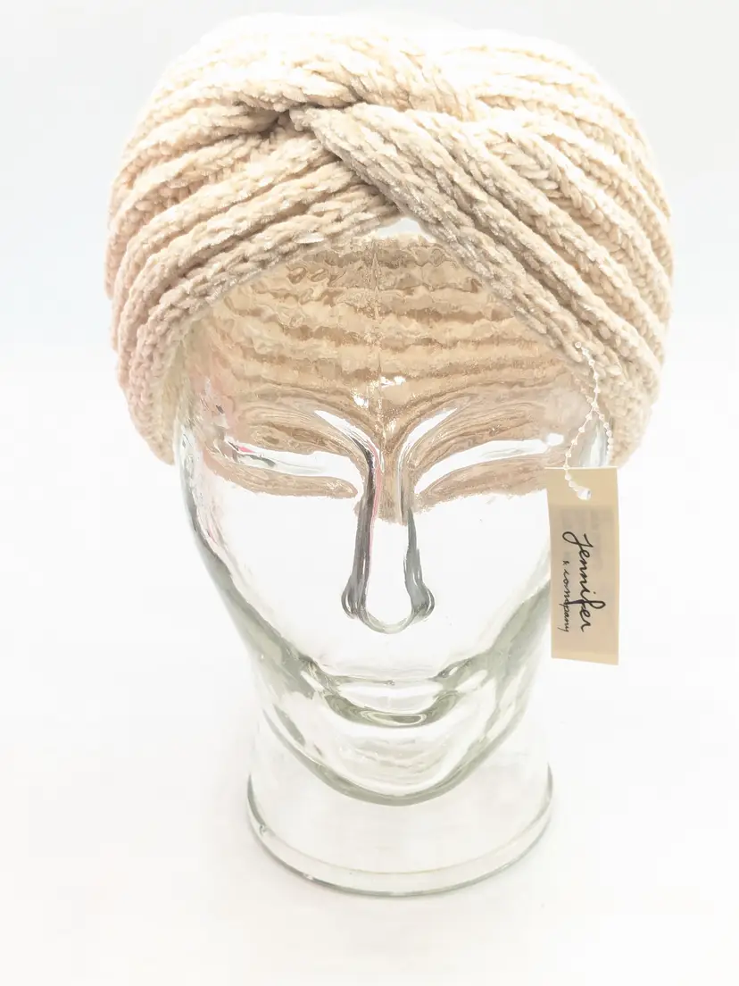 Jennifer & Company Cream Knit Turban Headband Ear Warmer NWT