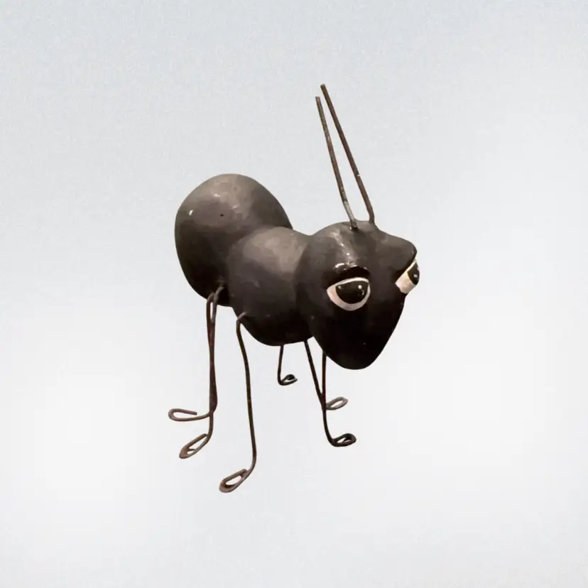 Bethany Lowe Black Paper Mache Metal Legs Ant Figure