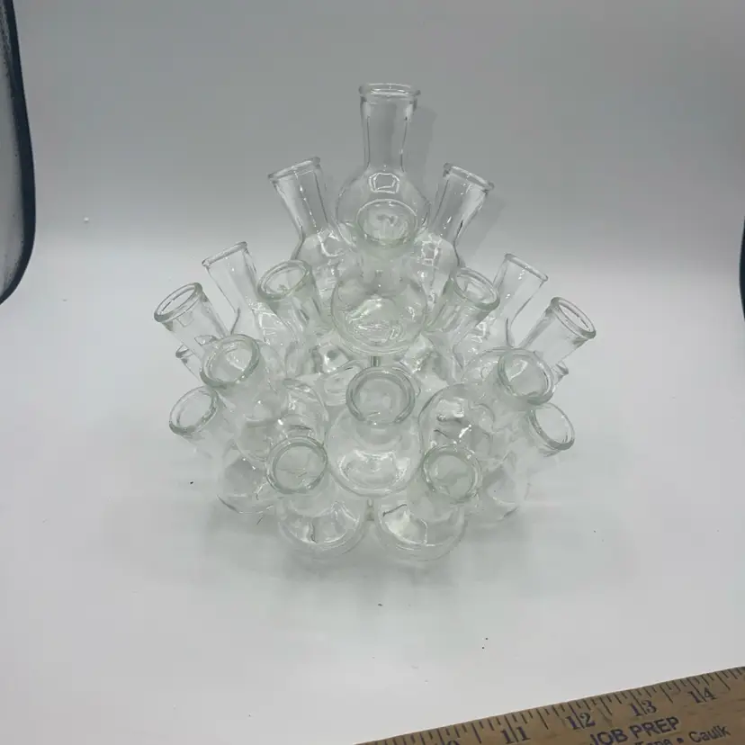 PROPAGATION STATION 25 Vessels Stacked Cluster Glass Bud Vases 2 Piece