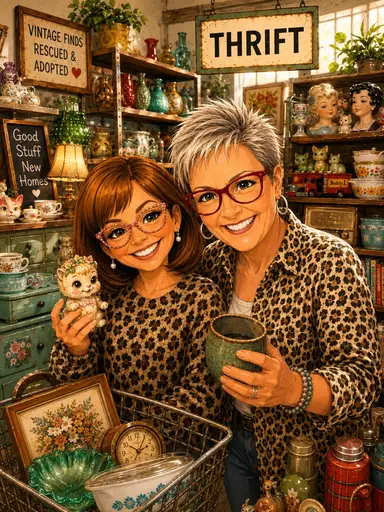 New Items Have Been Thrifted Cheetah Chicks Are There For Each Other