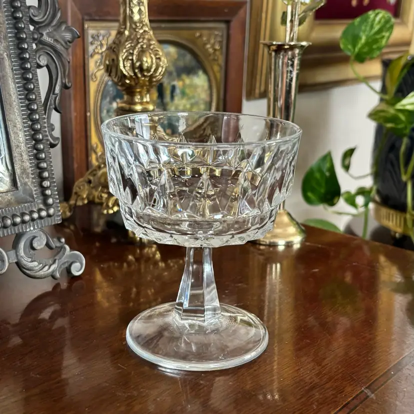 🐇Vintage Arcoroc France Arctic Champagne Glass Coupe Set