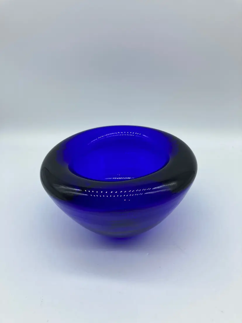 Cobalt Blue Tealight Holder Bowl