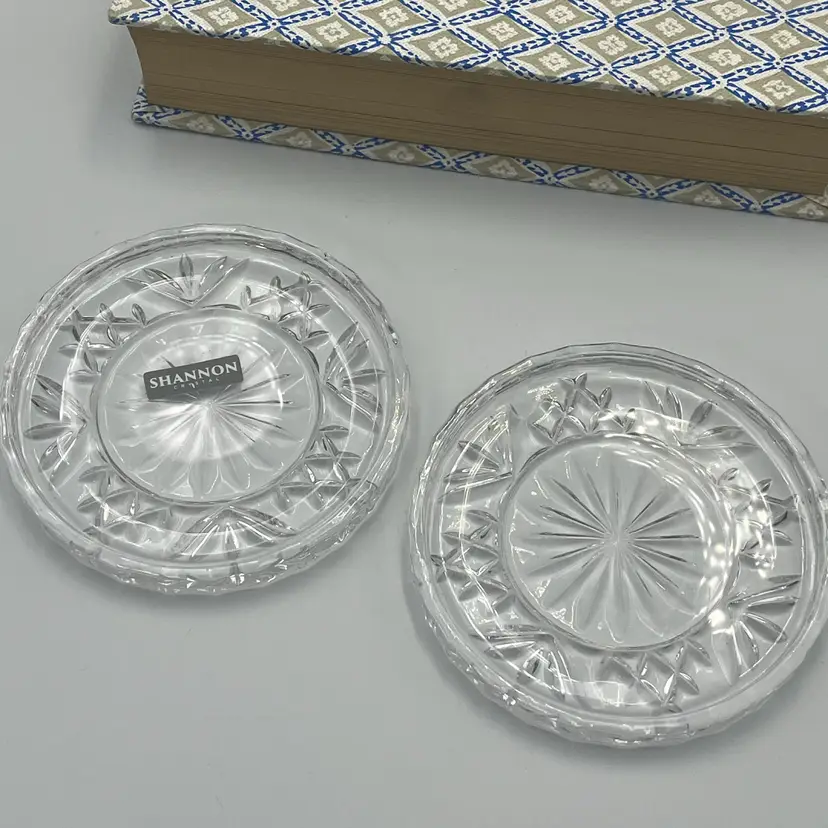 (2) Shannon Crystal Coasters- Dublin Collection