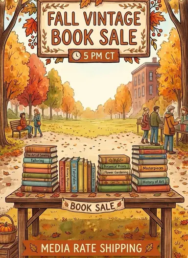 Fall Book Sale 5pm CT 