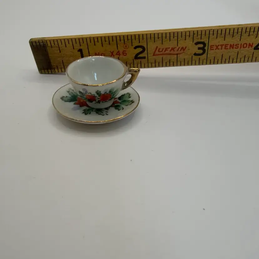 🔔 Miniature Japanese Porcelain Cup And Saucer