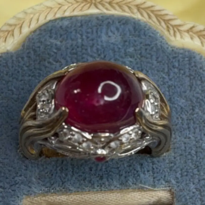 Sterling Ruby Art Nouveau Ring So. 6 1/4