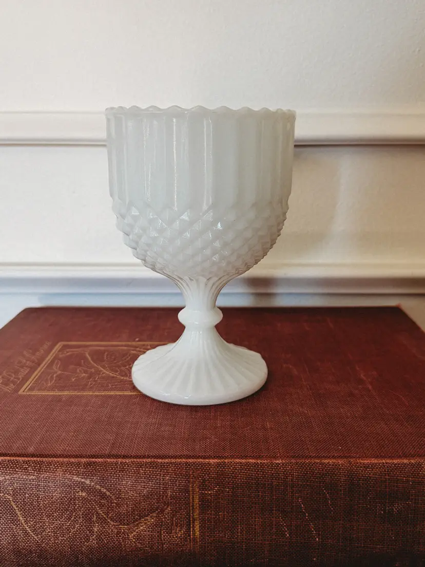Milk Glass Goblet Style Compote