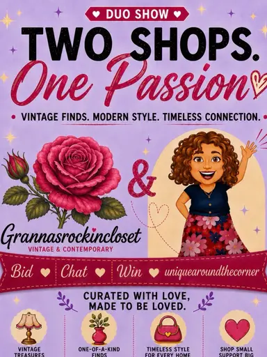 Today At 6pm  Unique Around The Corner & Grannasrockincloset