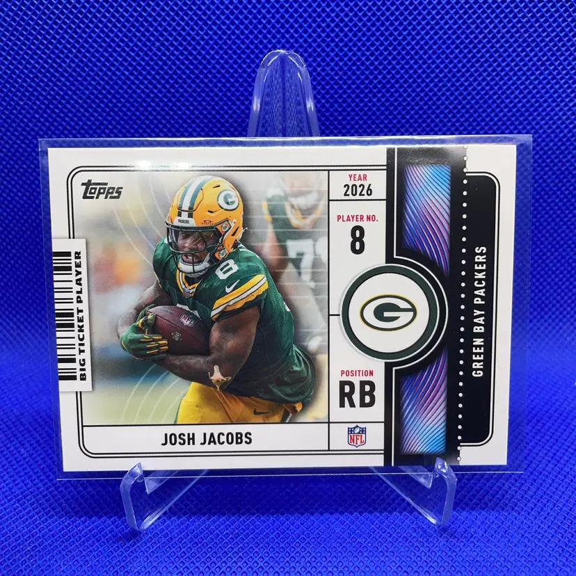 2026 Topps Josh Jacobs Big Ticket Player Green Bay Packers