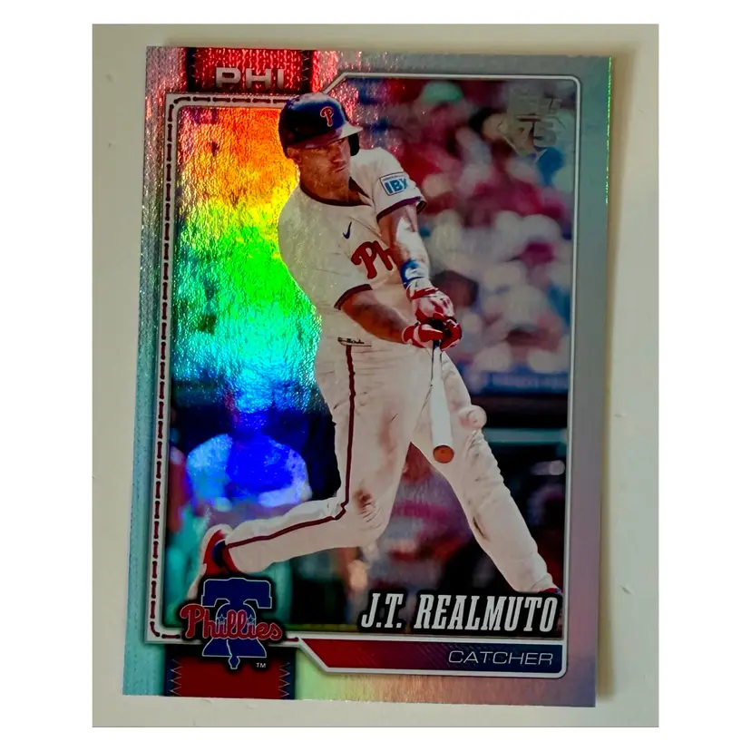 JT Realmuto Rainbow Foil Philadelphia Phillies
