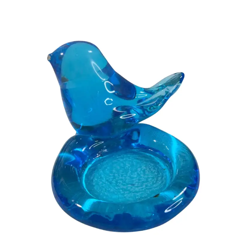 Leo Ward 1987 Blue Bird of Happiness Candle Holder 3”