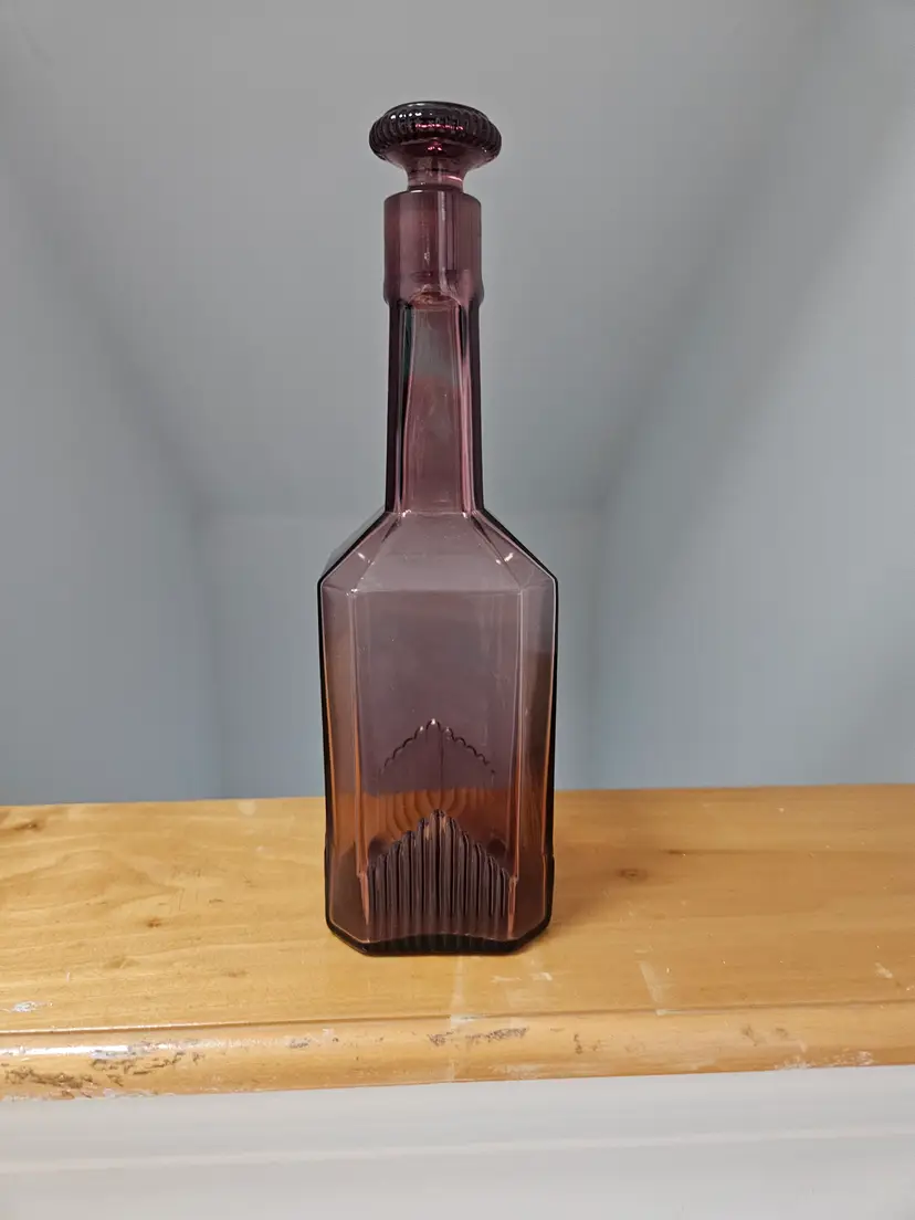Purple deco bottle