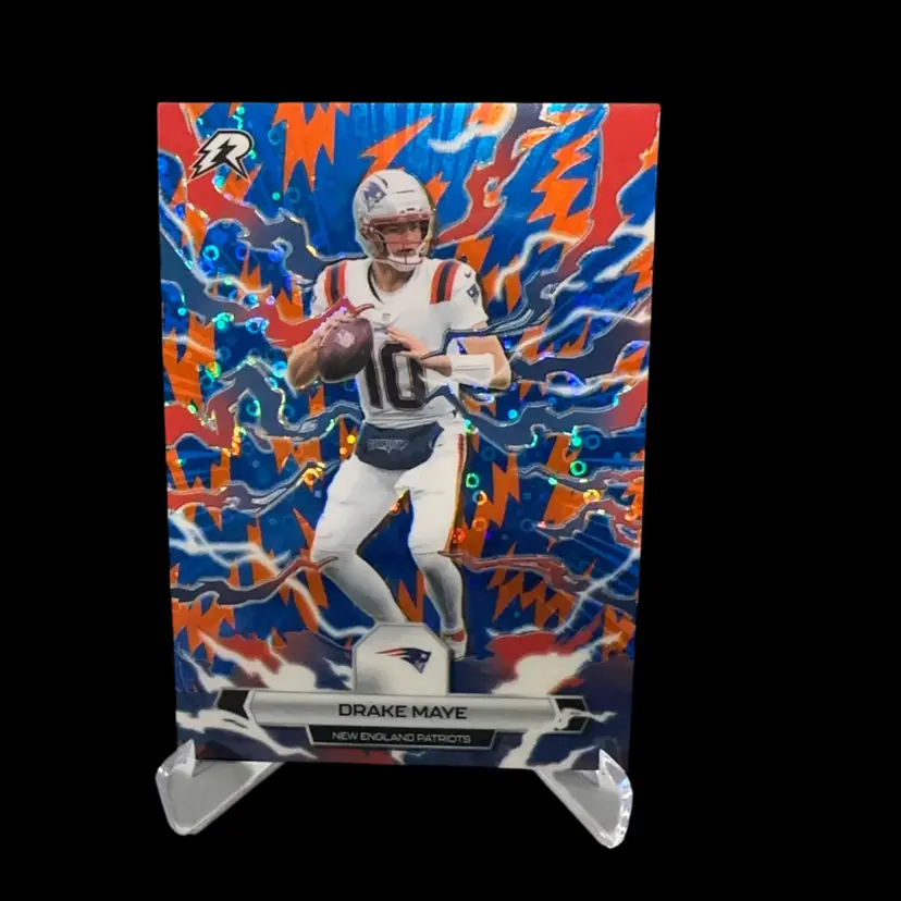Drake Maye Blue/Orange Disco New England Patriots