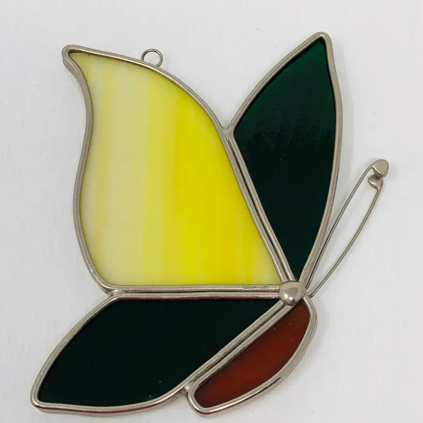 Beautiful Butterfly Stained Glass Suncatcher