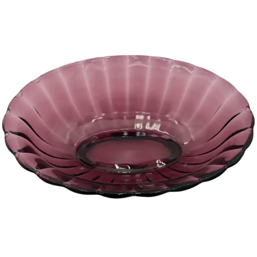 Vintage 1982 Fenton American Legacy Amethyst Oval Bowl, Large 11.6" x 9", Footed