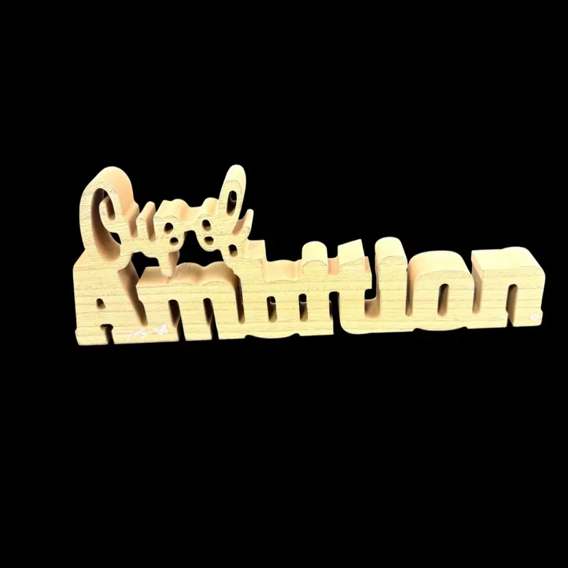 Dolly Parton Cup Of Ambition Wooden Sign 10.5” Wide x 3.5” Tall x 1” Deep