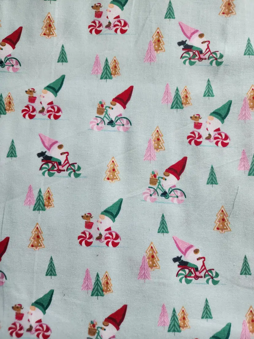 Gnomes Christmas Cotton Fabric