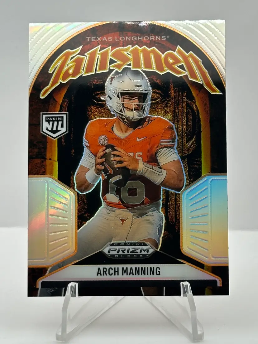 Arch Manning Prizm Talismen Silver SP - Texas Longhorns