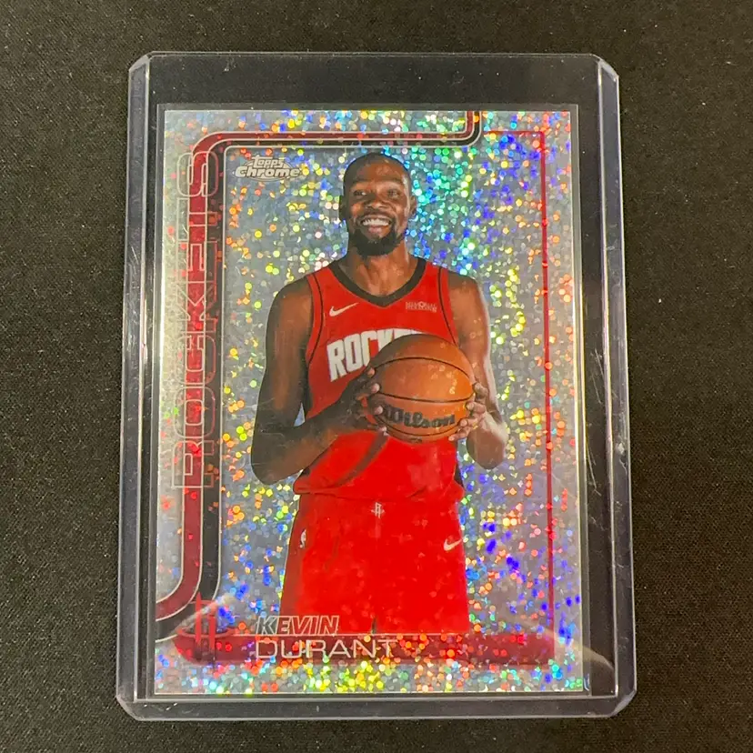 Kevin Durant 2025-26 Topps Chrome Update Image Variation Speckle SP Houston Rockets