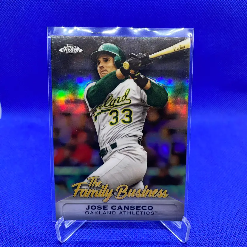 2019 Topps Chrome The Family Business Jose Canseco Oakland Athletics
