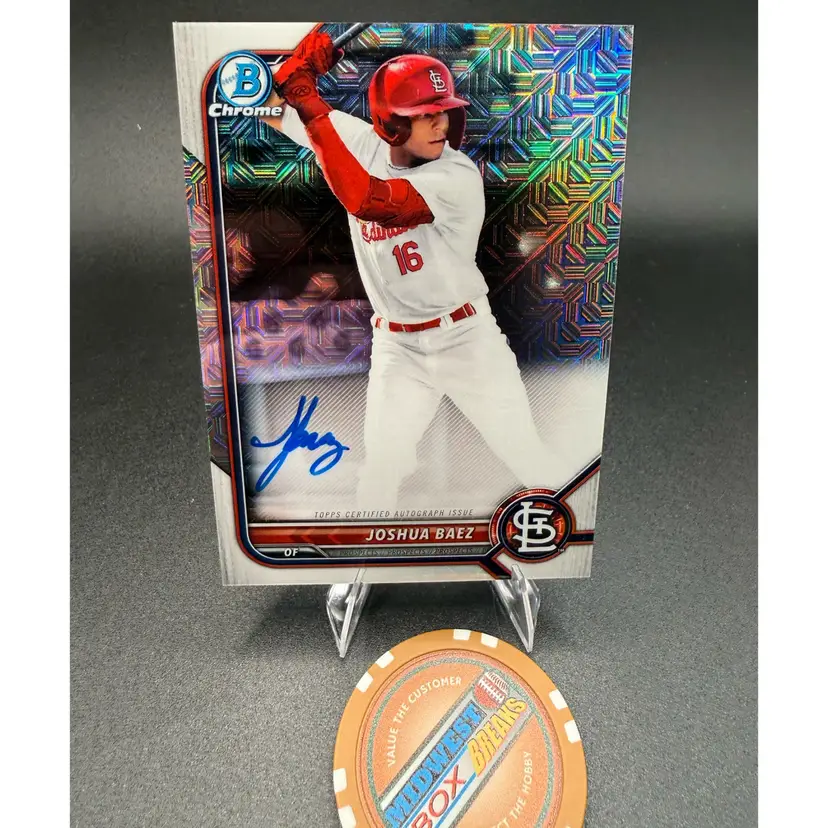 Joshua Baez Mojo Auto 2022 Bowman St. Louis Cardinals