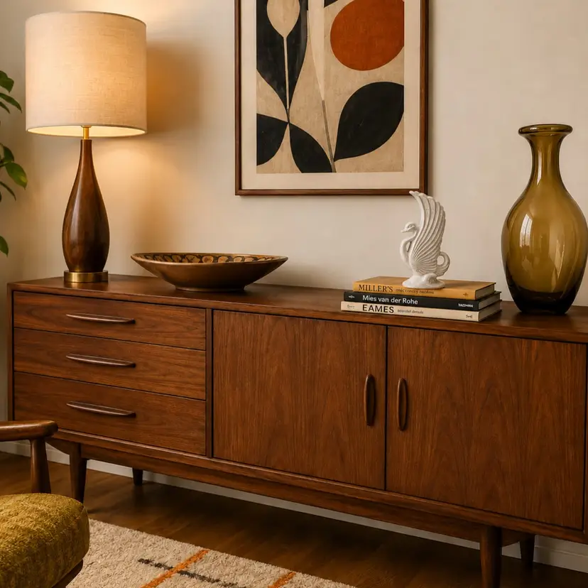 Vintage Iridescent Swan Vase