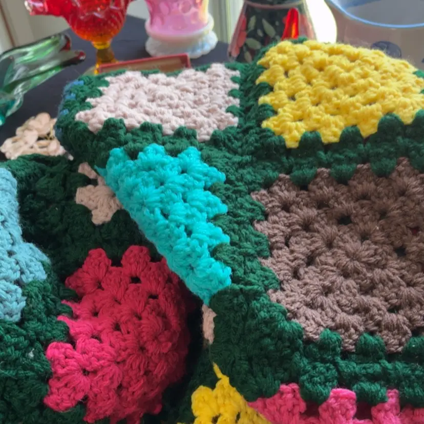 Granny Square Crochet Blanket