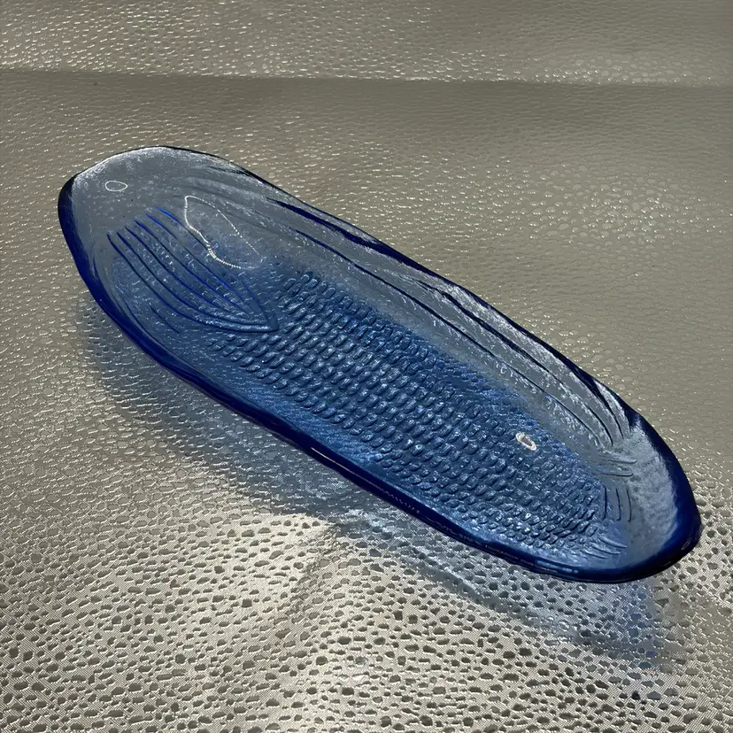 Cobalt Blue Corn Cob Holder Approximately 10” x 3.25”