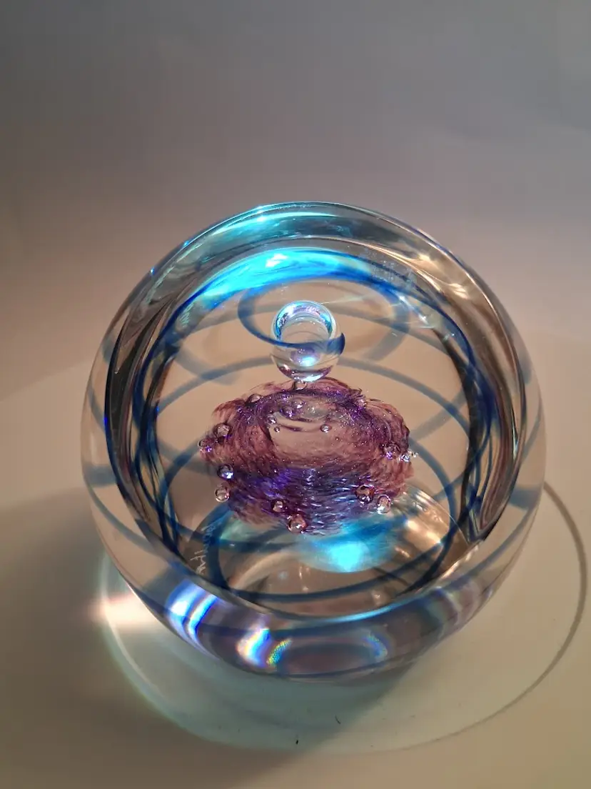 Vintage SCARCE/HTF Caithness Scotland, Colin Terris, HOMEWARD BOUND LE Window Paperweight, 154/750