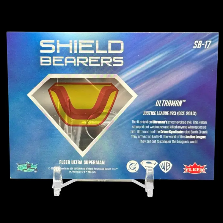 2026 Fleer Ultra Superman Shield Bearers Ultraman #SB-17