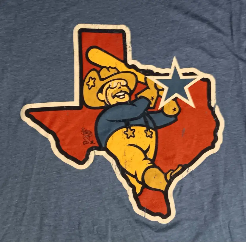 Frisco Roughriders t-shirt NEW Teddy Roosevelt logo Texas Rangers baseball