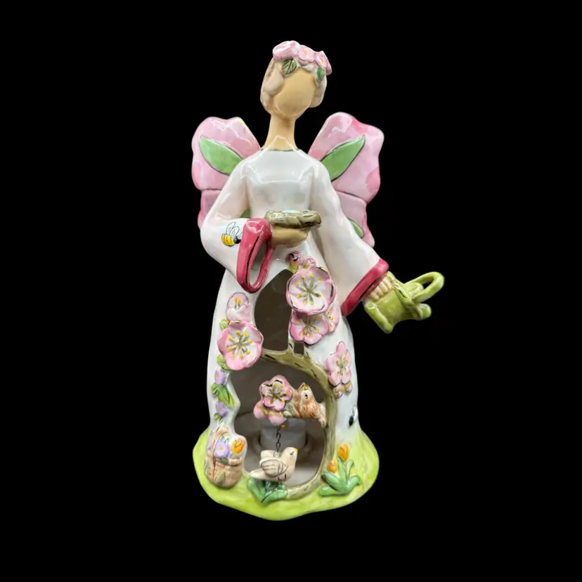 Blue Sky Clayworks Heather Goldmine Summer Angel Tea Light 2009