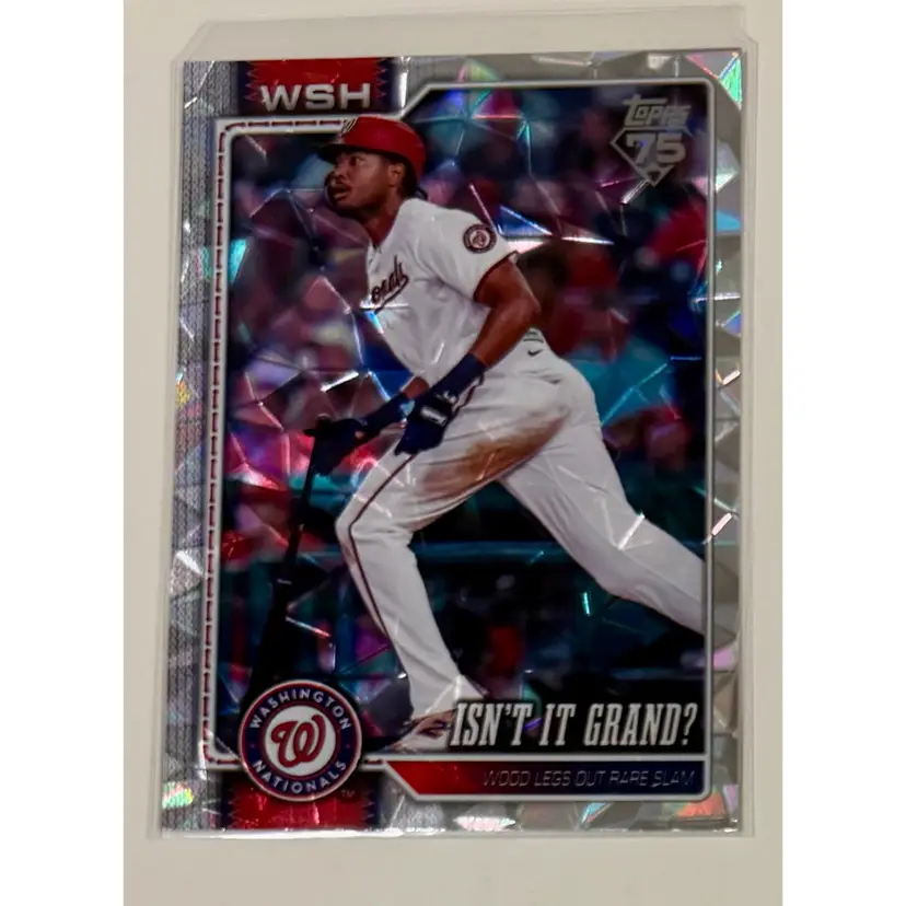 James Wood Isn’t It Grand Diamante Foil Washington Nationals