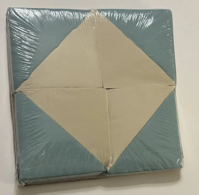 Granny's Quilting Shapes 6400 Flight Kites Vintage Blue and Cream New