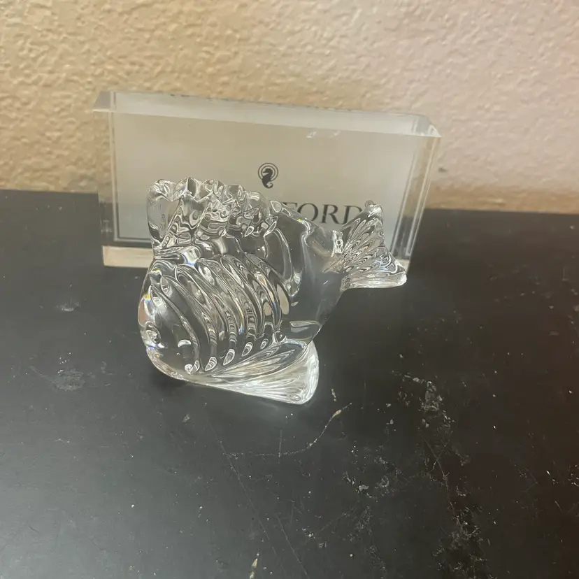 Gorgeous Waterford Lismore Crystal 4” Fish Figurine