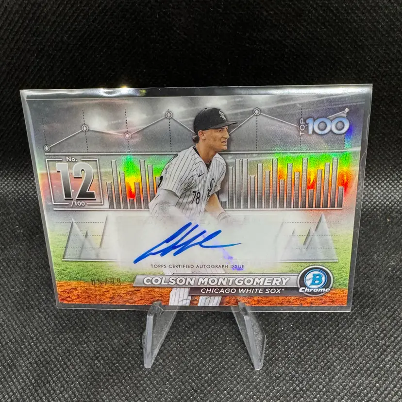 Colson Montgomery 2024 Bowman Prospect Chrome Refractor Auto /99 #BTPA-12 Chicago White Sox