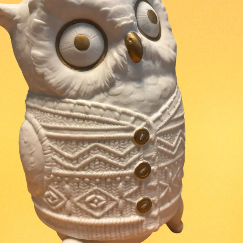 Sweater Vest Owl Candle Lamp Anthropologie